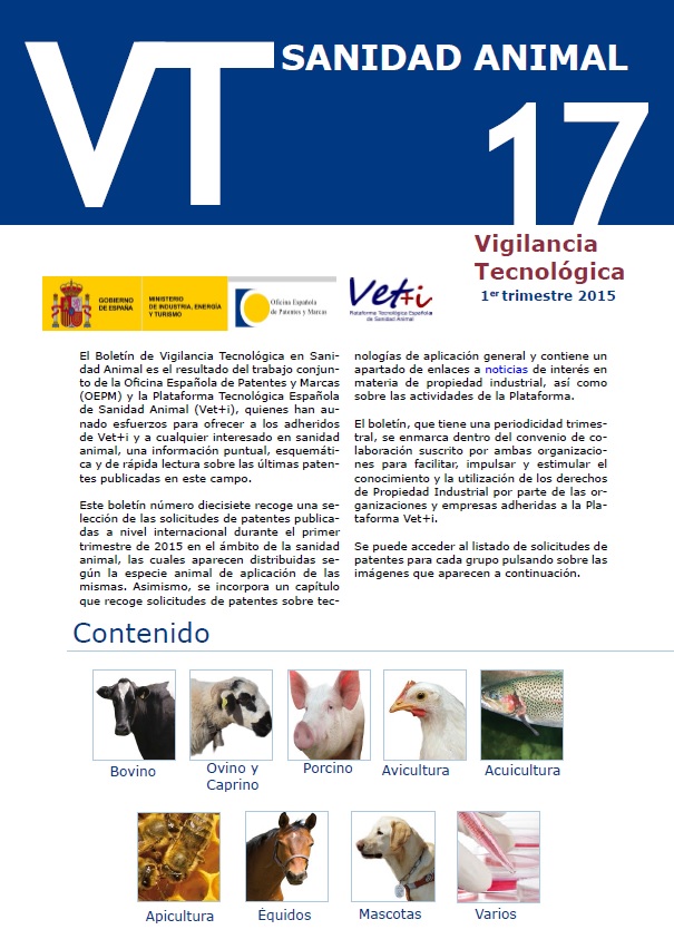 Boletin de Vigilancia Tecnolgica en Sanidad Animal patentes lneas de investigacin