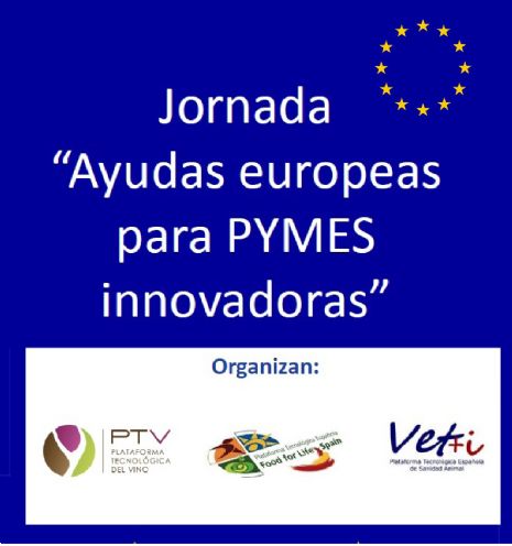 Jornada Ayudas Europeas para PYMES innovadoras, VET+I, FOOD FOR LIFE, PLATAFORMA DEL VINO