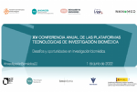 XV Conferencia Anual de las Plataformas Tecnolgicas de Investigacin Biomdica