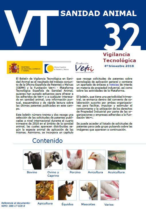 Ya está disponible el nuevo Boletín de Vigilancia Tecnológica de Vet+i sobre Sanidad Animal
